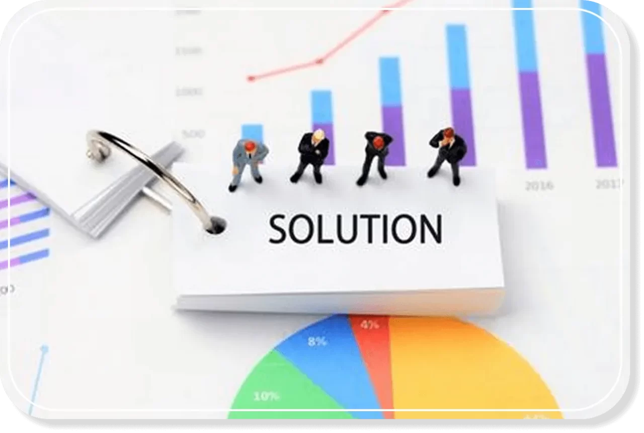 経営課題の解決をサポートする福岡県春日市の税理士事務所｜財務分析と課題解決のイメージ